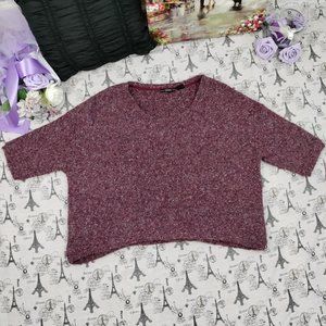 Miss Me Sweater Crewneck Short Sleeves Size M